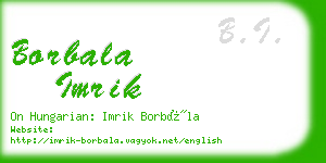 borbala imrik business card